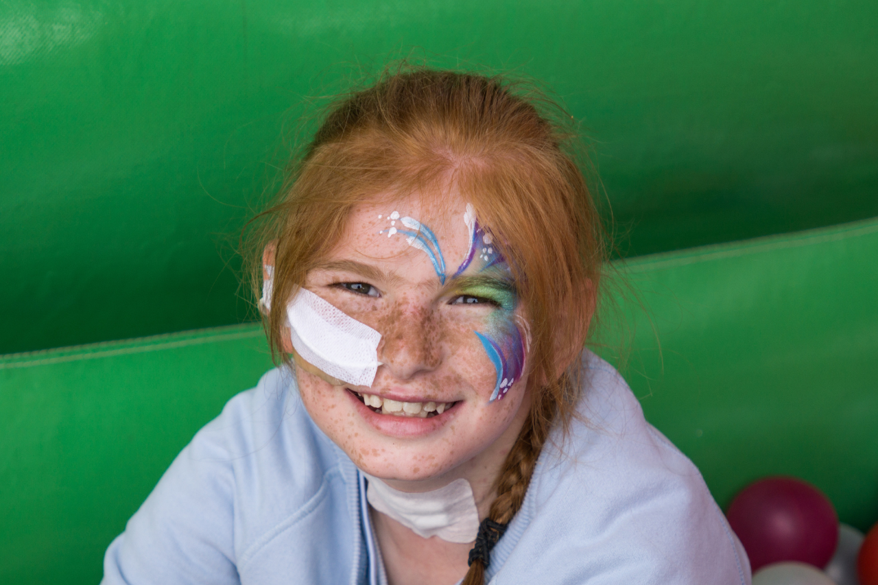 Girl smiling