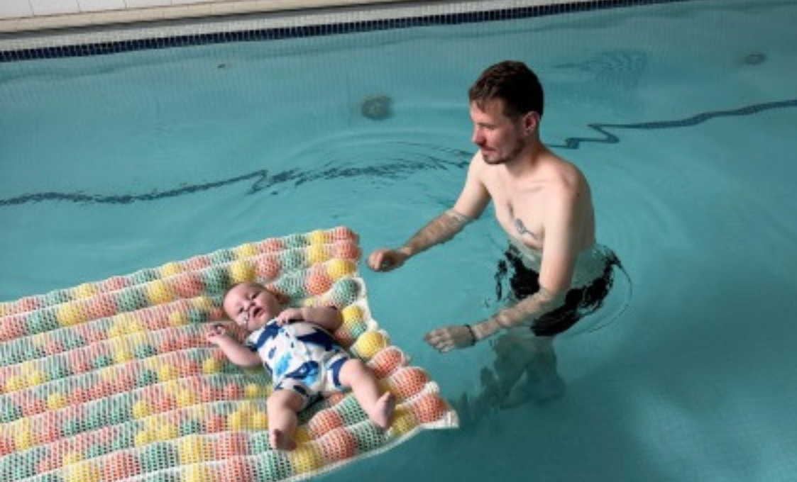 Child in pool